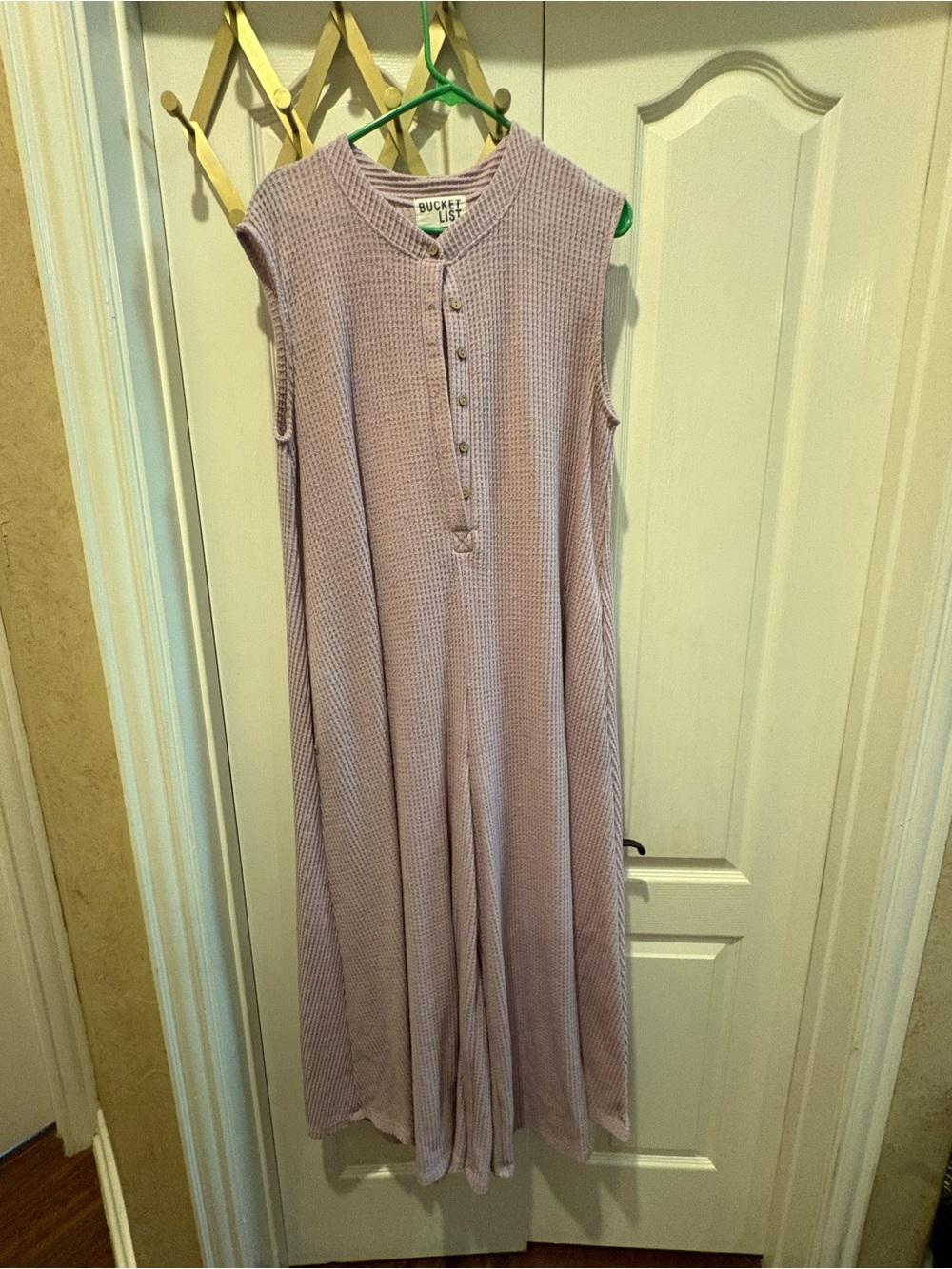 BUCKETLIST Lavender Wide-Leg Sleeveless Jumpsuit